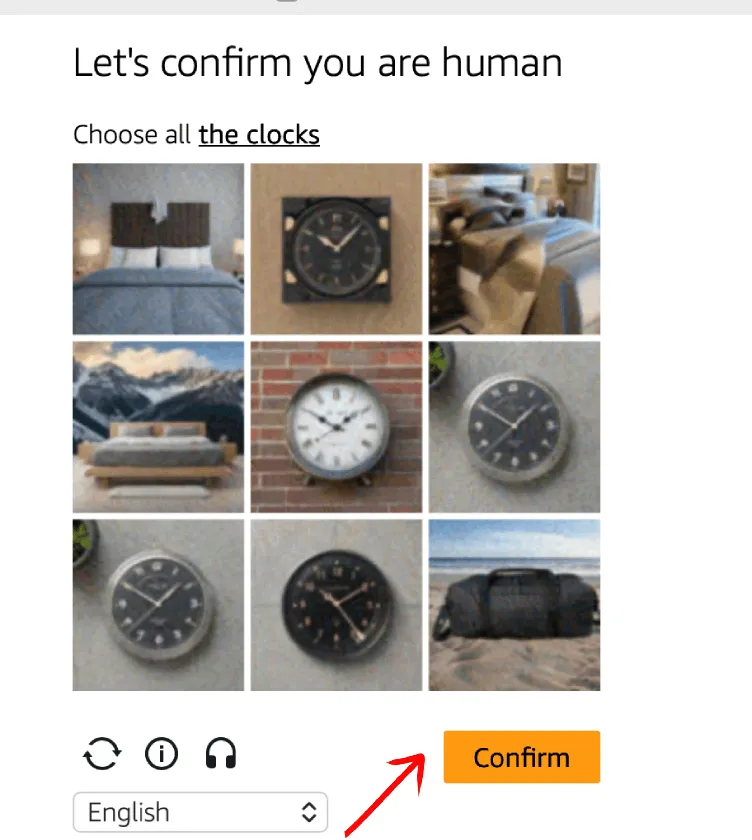 CAPTCHA clocks puzzle selection screen on Kansas Secretary of State portal